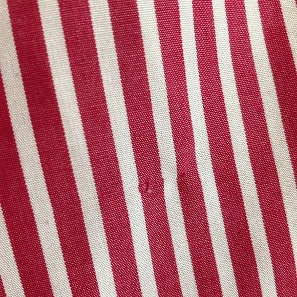 Chicos Pink and White Striped Collared Button Down Size 3 100% cotton no iron - Picture 5 of 11